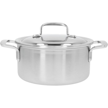 Garnek niski z pokrywką Demeyere 5-Plus - 2.2 ltr