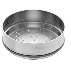 Garnek żeliwny okrągły z wkładem STAUB La Cocotte 40508-819-0 - 3.8 ltr. grafitowy