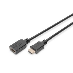 Kabel przedłużający HDMI 1.4 High Speed Ethernet 1080p60Hz FHD HDMI A/HDMI A M/Ż czarny 2m