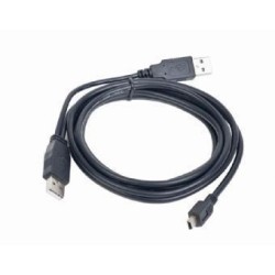 KABEL USB2 DUAL AM-MINI 0.9M BLACK CCP-USB22-AM5P-3 GEMBIRD