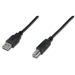 Kabel USB A/USB B M/M czarny 3m USB 2.0 HighSpeed