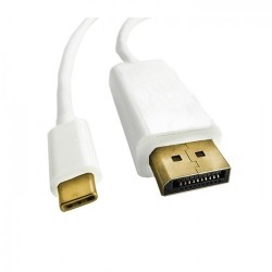 Qoltec DisplayPort Alternate mode | USB 3.1 typ C męski | Displayport męski | 5K | 1m