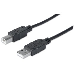 Kabel USB 2.0 AM-BM 3m do Drukarki Czarny Ekranowany