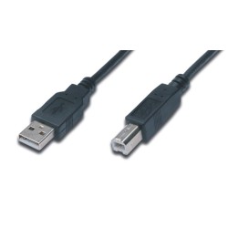 5M USB 2.0 A TO B CABLE - M/M/BLACK