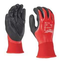 MILWAUKEE RĘKAWICE POWLEKANE NITRYLEM XL/10 ODPORNE NA PRZECIĘCIA POZIOM-A /12szt.