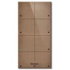 Panel dotykowy Grenton / 8 pól dotykowych / TF-Bus / jasny, wykonany z naturalnej skóry front
