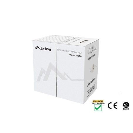 Lanberg LCU5-12CU-0305-Y kabel sieciowy Żółty 305 m Cat5e U/UTP (UTP)
