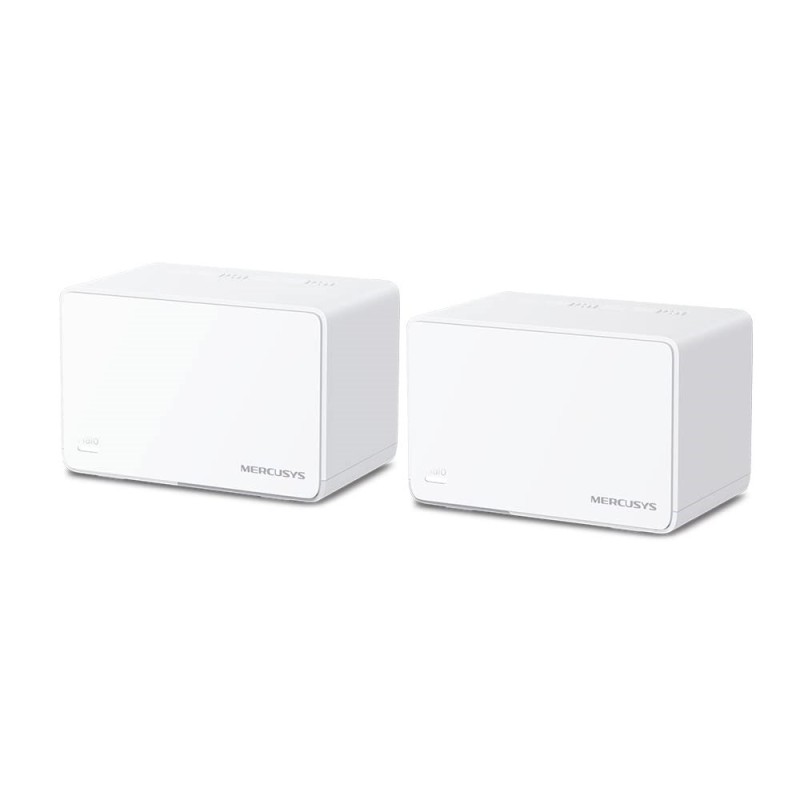 Mercusys Halo H80X (2-pack) Dual-band (2.4 GHz/5 GHz) Wi-Fi 6 (802.11ax) Biały 3 Wewnętrzny Mercusys Halo H80X (2-pack) Dual-band (2.4 GHz/5 GHz) Wi-Fi 6 (802.11ax) Biały 3 Wewnętrzny