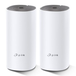 TP-Link Deco E4 (2-pack) Dual-band (2.4 GHz/5 GHz) Wi-Fi 5 (802.11ac) Biały, Szary Wewnętrzne