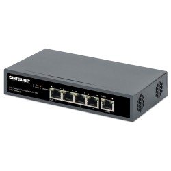 Switch Gigabit 5x PoE Passthrough zasilany PoE lub AC, 95W