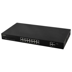 SWITCH POE PULSAR SF116 16-PORTÓW (16xPoE + 2xUPLINK/2xSFP UPLINK)