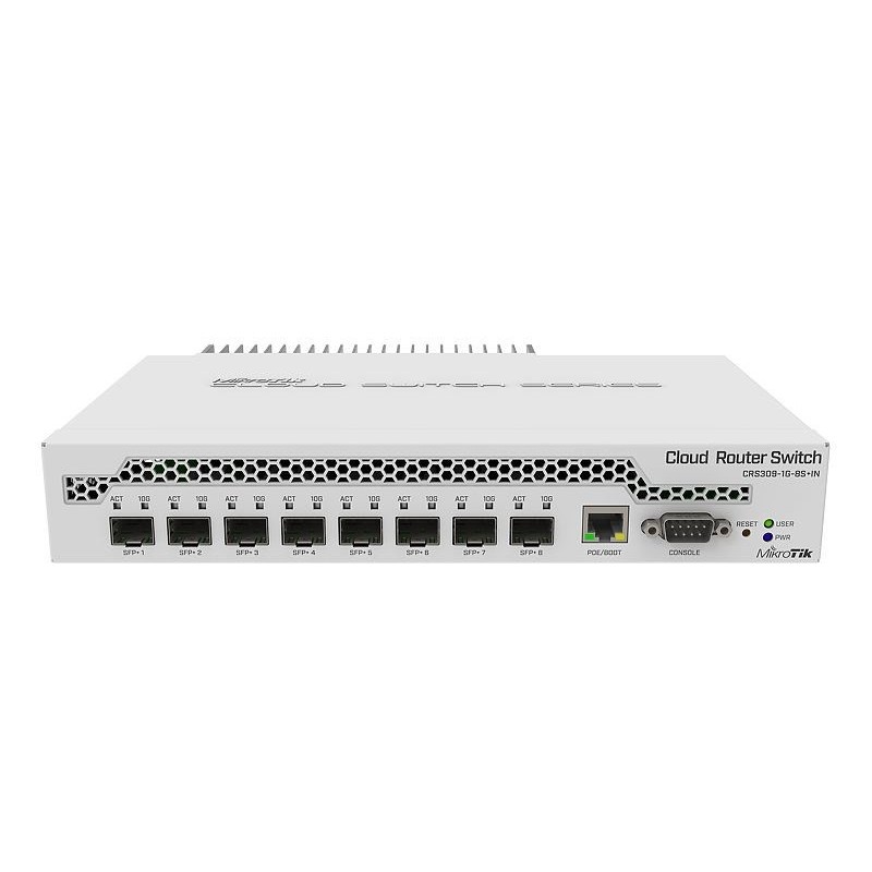 MikroTik CRS309-1G-8S+IN Switch 1x RJ45 1000Mb/ MikroTik CRS309-1G-8S+IN Switch 1x RJ45 1000Mb/