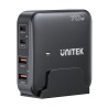 Unitek Ładowarka biurkowa GaN 70W 2xUSB-A 2xUSB-C