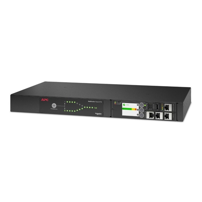 Rack ATS, 230V, 16A, C20 in, (8) C13 (1) C19 out Rack ATS, 230V, 16A, C20 in, (8) C13 (1) C19 out