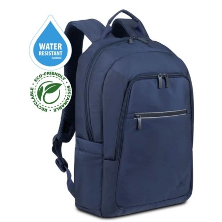 Plecak do notebooka 15,6"-16" RIVACASE ECO Alpendorf 7561, granatowy, z ekologicznego, wodoodpornego materiału z recyklingu
