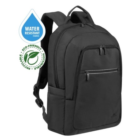 Plecak do notebooka 15,6"-16" RIVACASE ECO Alpendorf 7561, czarny, z ekologicznego, wodoodpornego materiału z recyklingu (rPET)