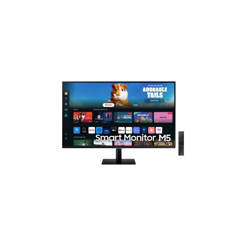 Samsung LS27DM500EUXDU M5 M50D | 27 " | VA | godz. 16:9 | 60 Hz | 4 ms | 1920 x 1080 pikseli | 250 cd/m2 | Ilość portów HDMI: 2