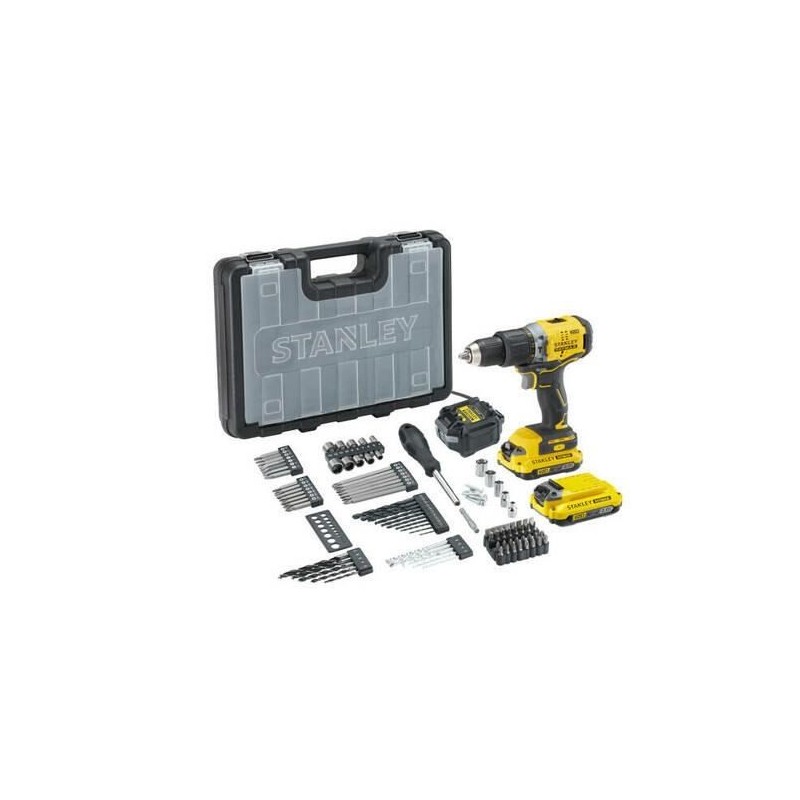 v20 18v bl hammer drill 2ah kit kb w acc