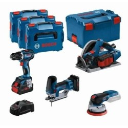 BOSCH.ZESTAW COMBO 18V (GSR 18V-90C +GKT 18V-52GC +GST 18V-155 SC +GEX 18V-125) 1xPC4,0Ah 2xPC5,5Ah …