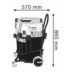Bosch 0 601 9C3 300 odkurzacz 55 l Bęben próżniowy Suchy i Mokry 1380 W Bez worka