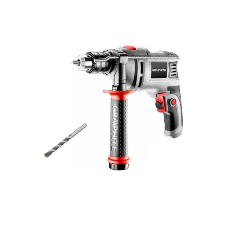 Wiertarka udarowa 650W, uchwyt kluczykowy 13 mm, obroty 0-3000 min?1, walizka