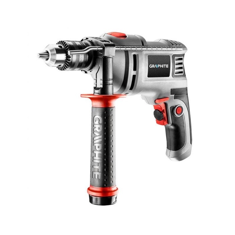 Wiertarka udarowa 550W, uchwyt kluczykowy 13 mm, obroty 0-3000 min?1, walizka