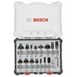 BOSCH ZESTAW FREZÓW 15szt. UCHWYT 6mm