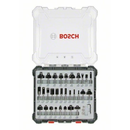 BOSCH ZESTAW FREZÓW 30szt. UCHWYT 6mm
