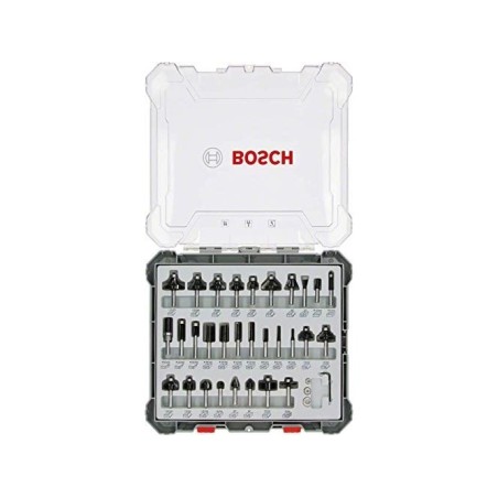 BOSCH ZESTAW FREZÓW 30szt. UCHWYT 8mm