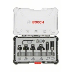 BOSCH ZESTAW FREZÓW 6szt. UCHWYT 8mm TRIM & EDGING