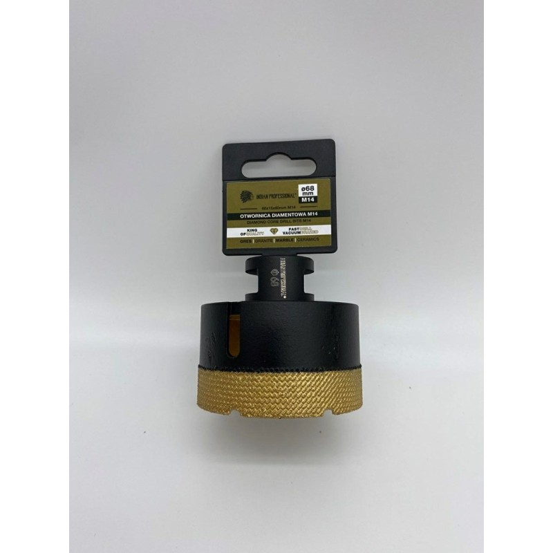 KORONA DIAMENTOWA M14 68mm WIERCENIE NA SUCHO /INDIAN PROFESSIONAL