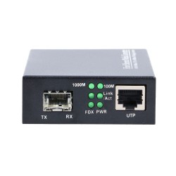 Extralink SEDIR FIBER ETHERNET MEDIA CONVERTER 1X SFP 1GB 1X RJ45 1GB - MC220 - Converter - Glasfaser (LWL) konwerter sieciowy