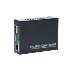 Extralink SEDIR FIBER ETHERNET MEDIA CONVERTER 1X SFP 1GB 1X RJ45 1GB - MC220 - Converter - Glasfaser (LWL) konwerter sieciowy