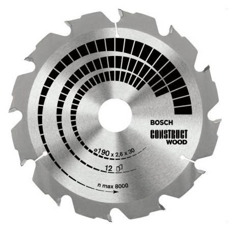 BOSCH PIŁA CONSTRU.WOOD 500x30x36z x3,8 MAT. Z GWOŹDZIAMI