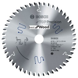 BOSCH PIŁA TOP.WOOD 165x20x48z x1,8