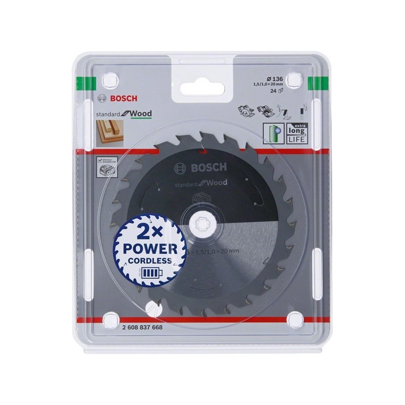 BOSCH PIŁA STANDARD WOOD ACCU 136x20x24z