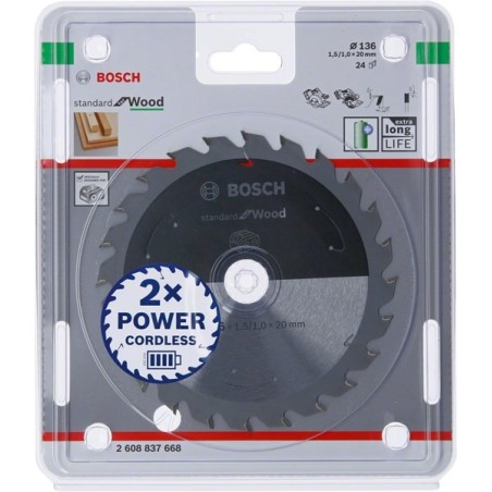 BOSCH PIŁA STANDARD WOOD ACCU 136x20x24z