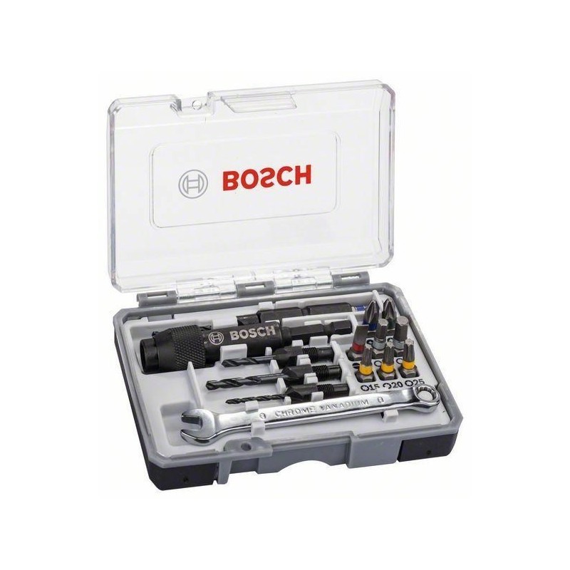 BOSCH ZESTAW WIERTEŁ+KOŃCÓWKI 20szt.