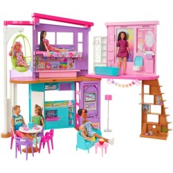Barbie wakacyjny domek umeblowany HCD50 /1
