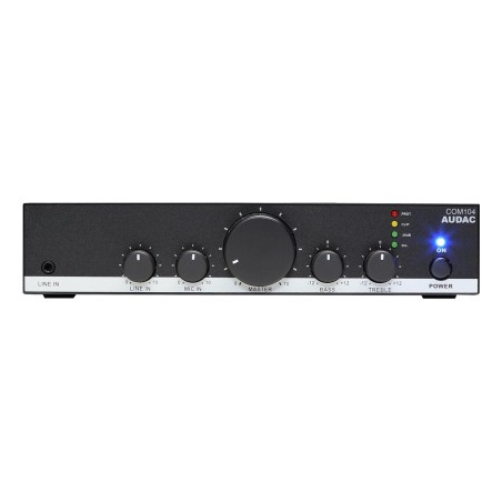 AUDAC COM104 wzmacniacz audio System nagłośnieniowy (PA) Czarny, Biały