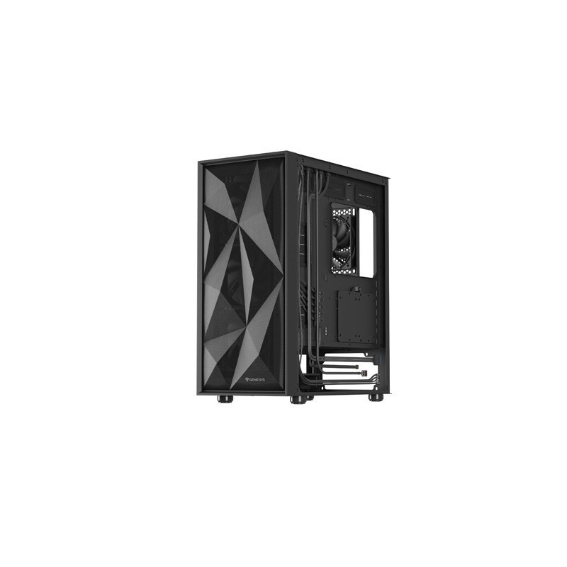 NATEC OBUDOWA GAMINGOWA GENESIS DIAXID 605F MIDI TOWER USB-C Z OKNEM CZARNA NATEC OBUDOWA GAMINGOWA GENESIS DIAXID 605F MIDI TOWER USB-C Z OKNEM CZARNA