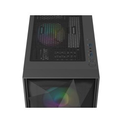 NATEC OBUDOWA GAMINGOWA GENESIS DIAXID 605 ARGB MIDI TOWER USB-C Z OKNEM CZARNA