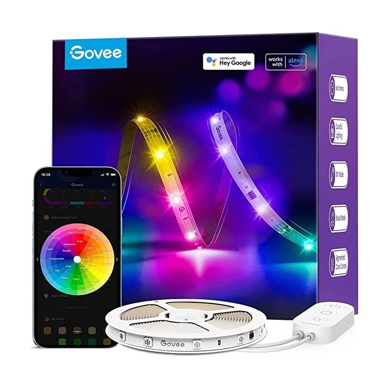 Govee H618C Basic LED Strip Light 10m | Taśma LED | Wi-Fi, Bluetooth, RGBIC