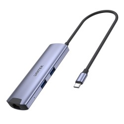 UNITEK H1112F huby i koncentratory USB 3.2 Gen 1 (3.1 Gen 1) Type-C 5000 Mbit/s Szary