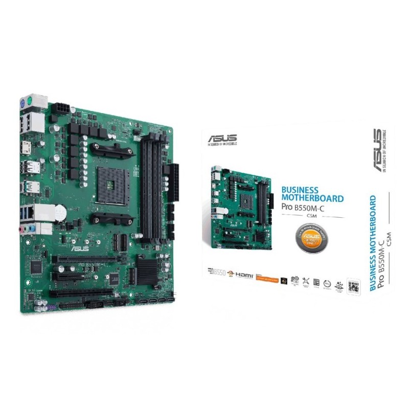 ASUS PRO B550M-C/CSM AMD B550 Socket AM4 micro ATX ASUS PRO B550M-C/CSM AMD B550 Socket AM4 micro ATX