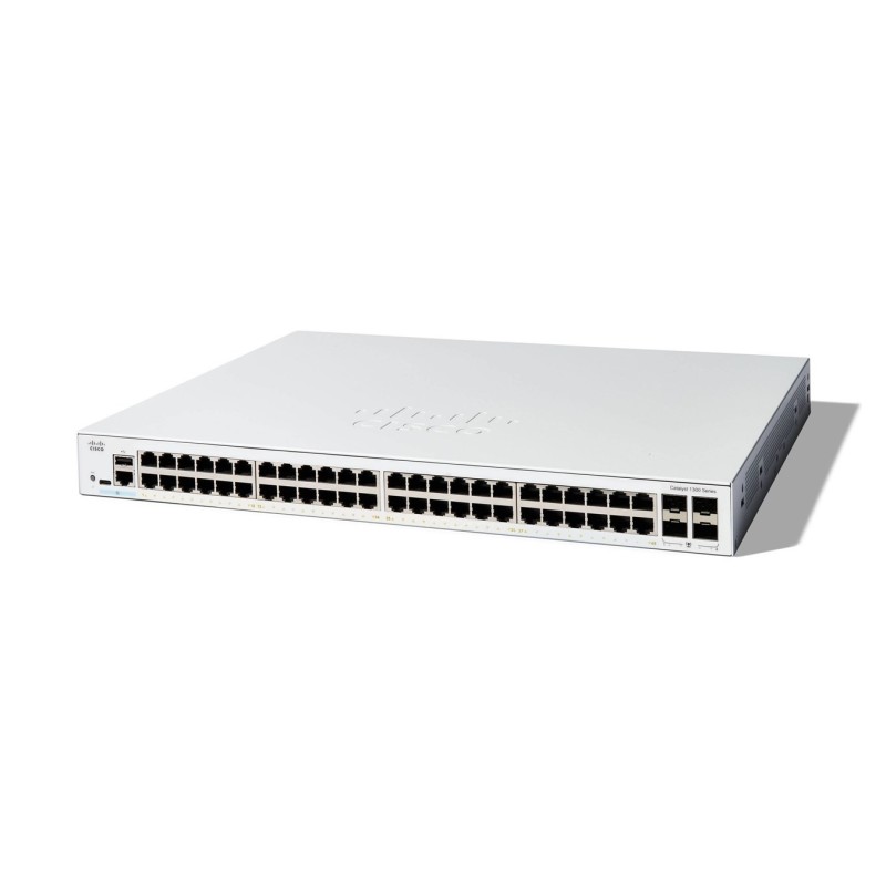Cisco C1300-48T-4G łącza sieciowe Zarządzany L2/L3 Gigabit Ethernet (10/100/1000) Biały Cisco C1300-48T-4G łącza sieciowe Zarządzany L2/L3 Gigabit Ethernet (10/100/1000) Biały