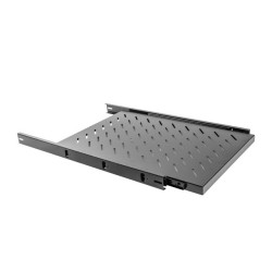 WYSUWANA PÓŁKA DO SZAF 19" 1000MM CZARNA LANBERG (1U/465X750MM UDŹWIG DO 60KG, MONTAŻ 4 PUNKTOWY)