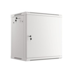 SZAFA INSTALACYJNA RACK WISZĄCA 19" 12U 600X450 SZARA DRZWI METALOWE LANBERG (FLAT PACK)