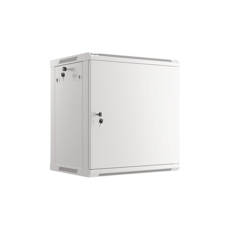 SZAFA INSTALACYJNA RACK WISZĄCA 19" 12U 600X450 SZARA DRZWI METALOWE LANBERG (FLAT PACK)