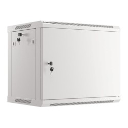 SZAFA INSTALACYJNA RACK WISZĄCA 19" 9U 600X450 SZARA DRZWI METALOWE LANBERG (FLAT PACK)